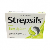 Strepsils Limo Sem Acar 1,2/0,6 mg x 16 Pastilhas