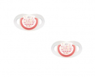 Bebe Confort Dental Safe Chupeta Silicone 0-6M Vermelho 2 unidades