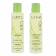 A-Derma Exomega Control Duo Gel para corpo e cabelo 2 x 500 ml com Desconto de 10 