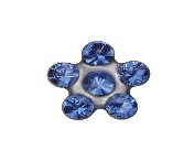 Inverness Brinco Sensvel Flor Azul Ins116