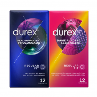 Durex Preservativos Prazer Prolongado 12 unidades oferta D-me Prazer 12 unidades