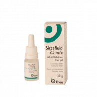 Siccafluid 2.5 mg/g Gel oftálmico Frasco conta-gotas 10 g 