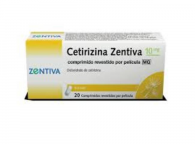 Cetirizina Zentiva MG 10 mg 20 Comprimidos Revestidos