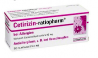Cetirizina ratiopharm MG 10 mg 20 Comprimidos Revestidos
