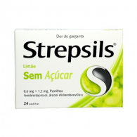 Strepsils Limo Sem Acar 1,2/0,6 mg x 24 Pastilhas