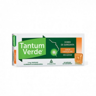Tantum Verde Laranja-Mel Sem Aucar 3 mg x 20 Pastilhas