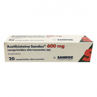 Acetilcistena Sandoz MG 600 mg 20 Comprimidos Efervescentes