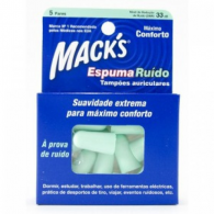 Mack S Tampao Auricular Espuma Ruido X5