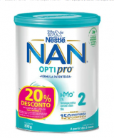 NAN Optipro 2 Leite de transio 800 g com Desconto de 20%