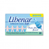 Libenar Baby Aspirador Nasal Soft + Recargas de Filtros Protetores Descartveis 5 Unidades