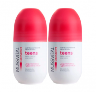 Mussvital Dermactive Teens Desodorizante Menina 75 ml 2 unidades