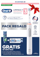 Oral-B Pro 3 Escova Eltrica Gengivas oferta 2 Recargas Cross Action + Densify Pasta Dentfrica 75 ml