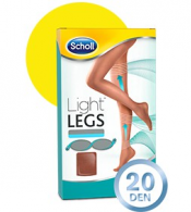 Scholl Light Legs Collant Compresso 20 densidade Tamanho S Bege