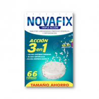 Novafix Pastilha Limpeza 3 em 1 Efervescente Prtese Dentria x 66