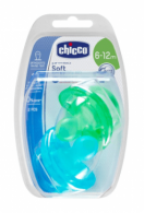 Chicco 2732210000 Chupeta Physio Soft Boy Silicone 6-12m x2