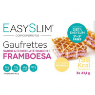 Easyslim Gaufrett Chocolate Branco Framboesa 41,1 g X 3