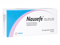 Nausefe 10/10/10 mg 20 comprimidos revestidos
