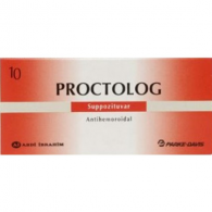Proctolog 10/120 mg x 10 Supositórios